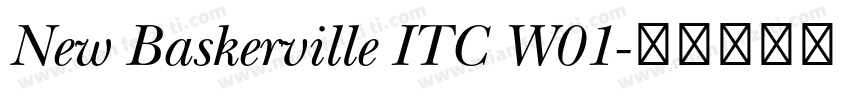 New Baskerville ITC W01字体转换